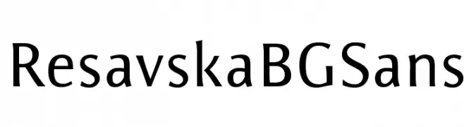 ResavskaBGSans  Frei Schriftart Herunterladen