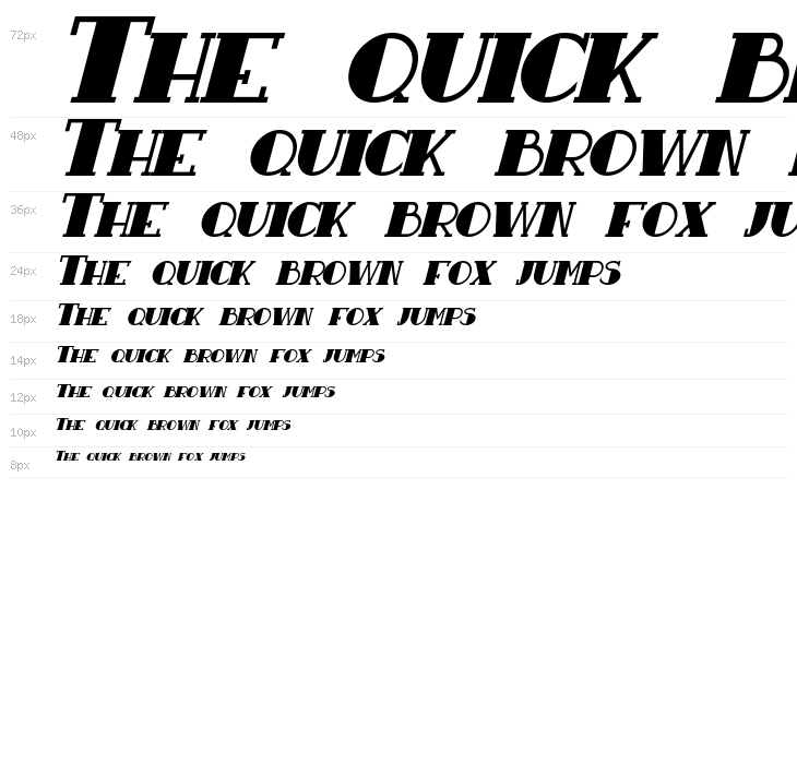 Resavy Bold Italic Waterfall