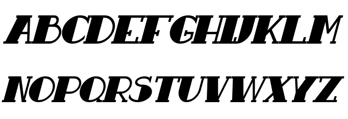 Resavy Bold Italic Font LOWERCASE
