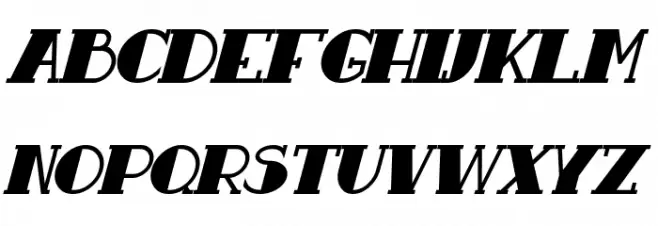 Resavy Bold Italic Caratteri MINUSCOLO