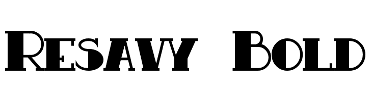 Resavy Bold  Скачать бесплатные шрифты