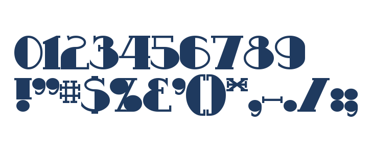 Resavy Bold Other Characters