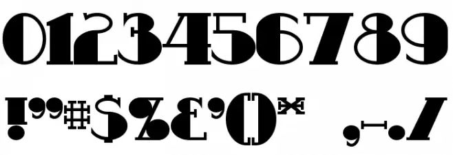 Resavy Bold Font OTHER CHARS