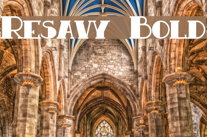 Resavy Bold Example 3