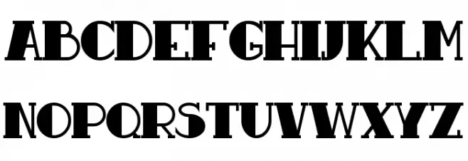 Resavy Bold Caratteri MINUSCOLO