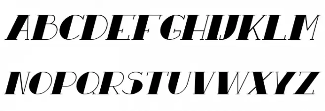 Resavy Italic Шрифта ВЕРХНИЙ