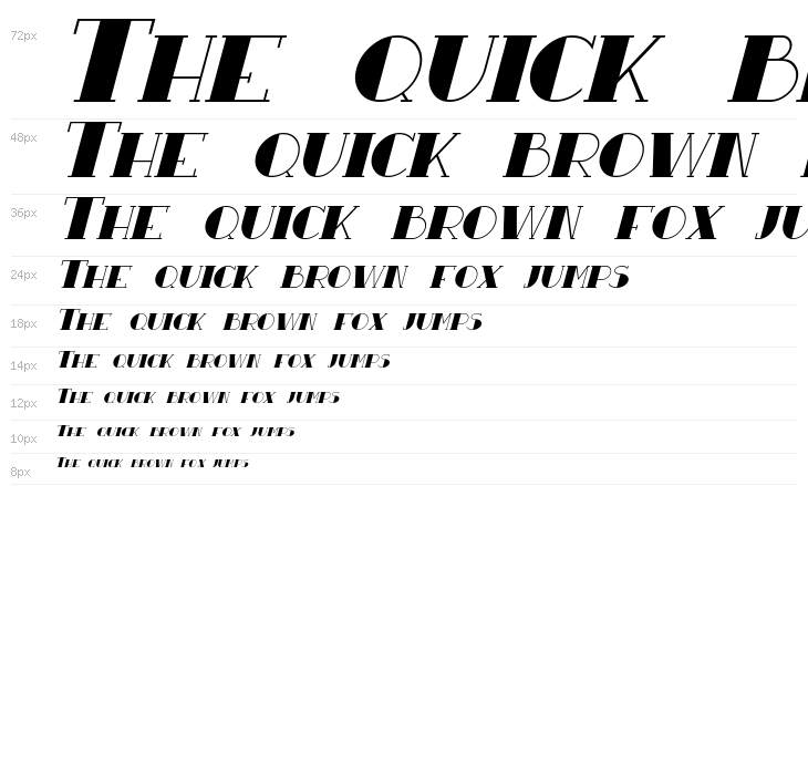 Resavy Italic Waterfall