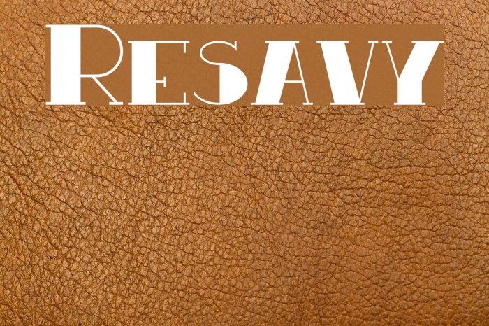 Resavy Font examples