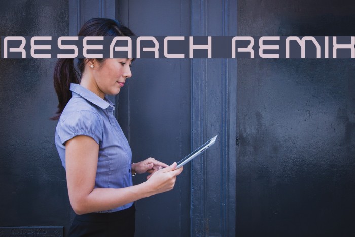 Research Remix Font examples