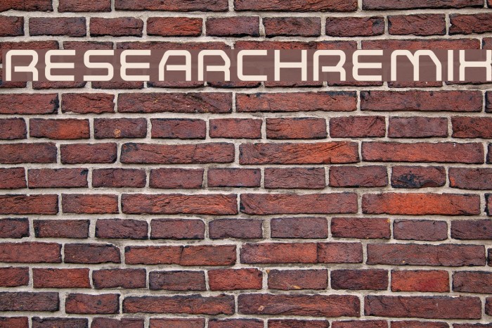ResearchRemix Font examples