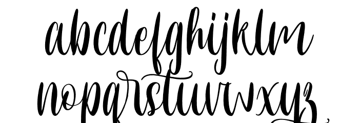 Resemhary Font LOWERCASE