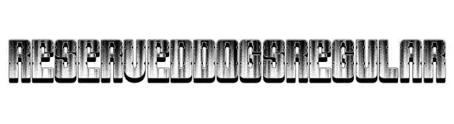 Reserved Dogs Regular  font caratteri gratis