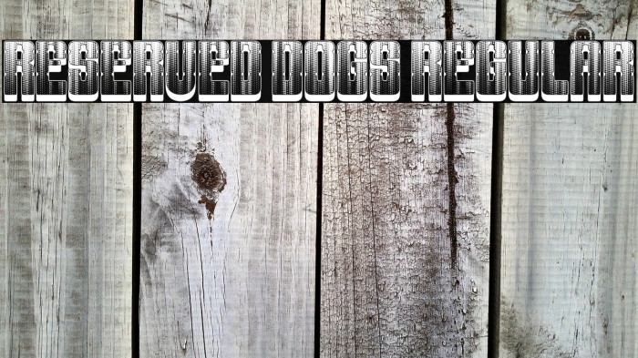Reserved Dogs Regular Example 2