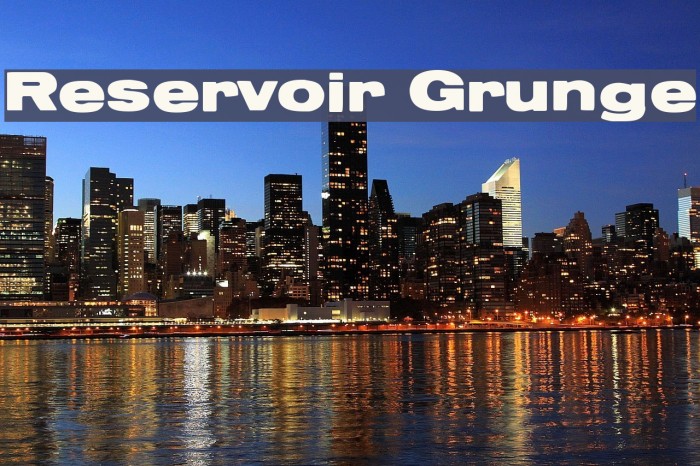 Reservoir Grunge Font examples