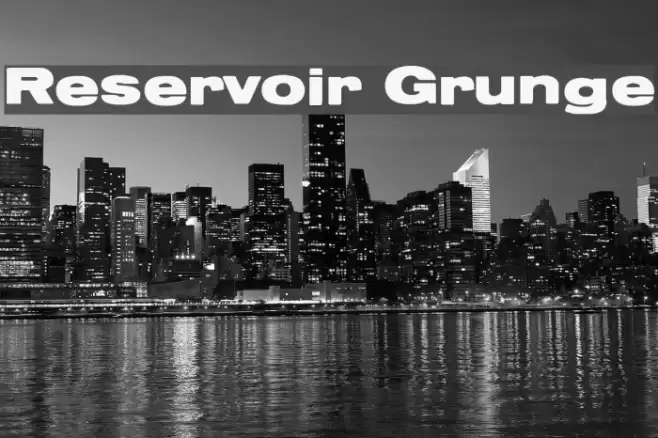 Reservoir Grunge Polices examples