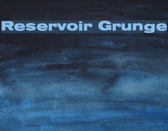 Reservoir Grunge Font examples