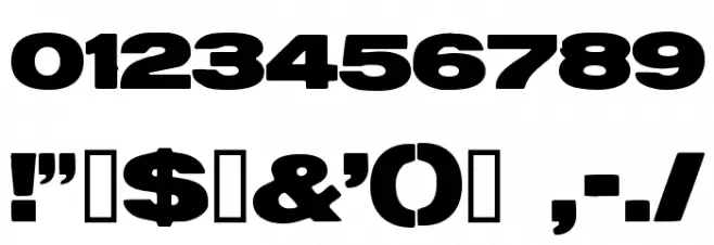 ReservoirGrunge Font OTHER CHARS