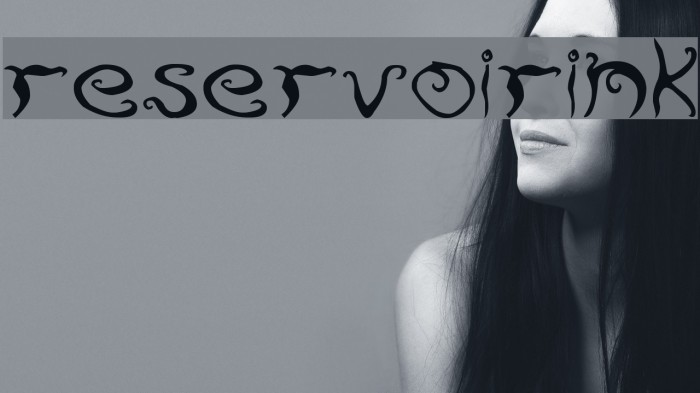 ReservoirInk Font examples