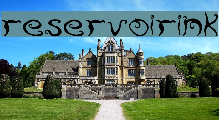 ReservoirInk Font examples