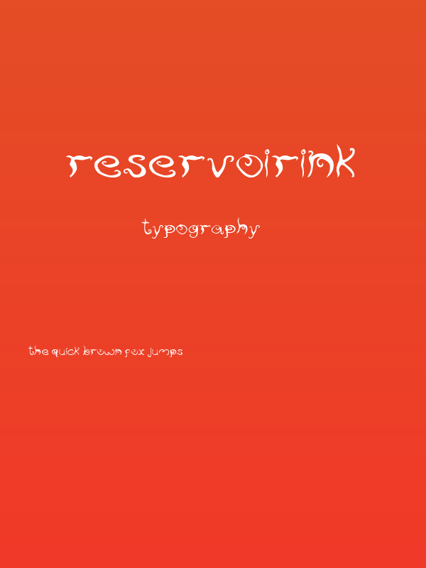 ReservoirInk Poster