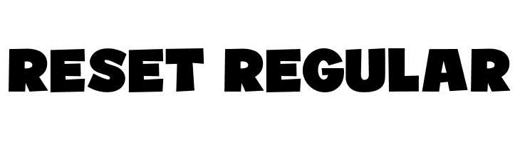 Reset Regular  Frei Schriftart Herunterladen