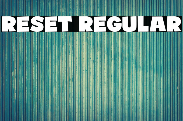 Reset Regular Example 1