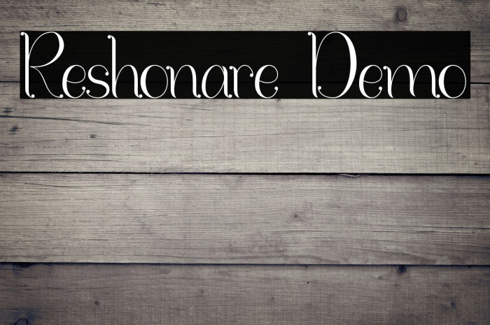 Reshonare Demo Example 3