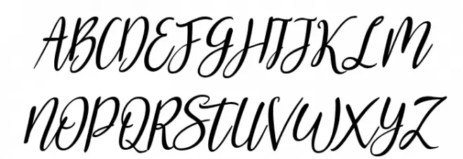 Reshonta Slant Шрифта ВЕРХНИЙ