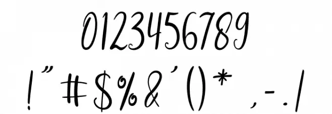 Reshonta Font OTHER CHARS