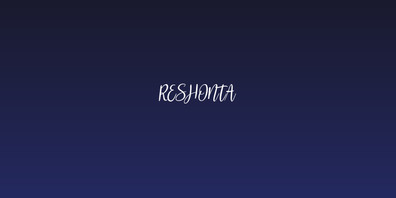 Reshonta Social Header