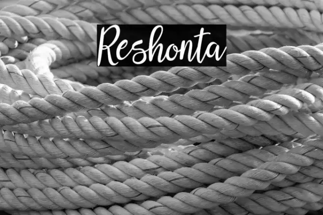 Reshonta Font examples