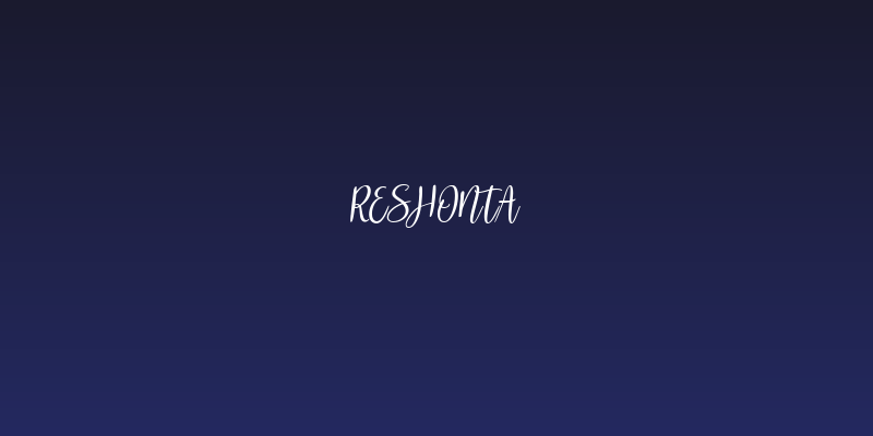 Reshonta Social Header