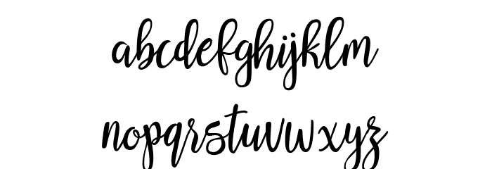 Reshonta Font LOWERCASE