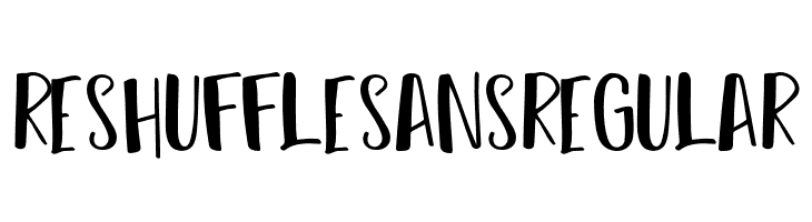 Reshuffle Sans Regular  नि: शुल्क फ़ॉन्ट्स डाउनलोड