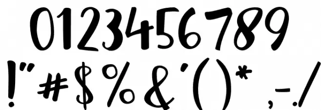 Reshuffle Sans Regular Font OTHER CHARS