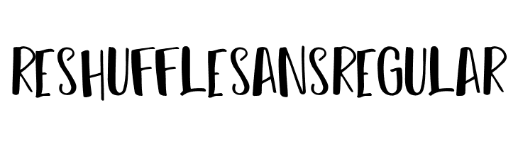 Reshuffle Sans Regular  フリーフォントのダウンロード