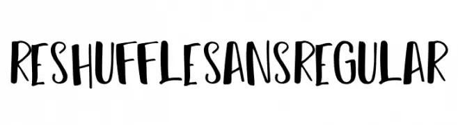 Reshuffle Sans Regular  Frei Schriftart Herunterladen