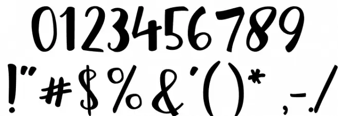 Reshuffle Sans Regular Font OTHER CHARS