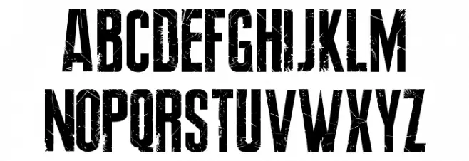 Resident Evil 7(RUS BY LYAJKA) Schriftart Groß