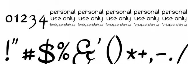 Residuální Font Alte caractere