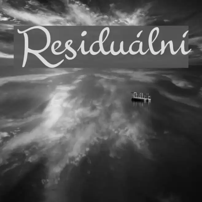 Residuální Font examples