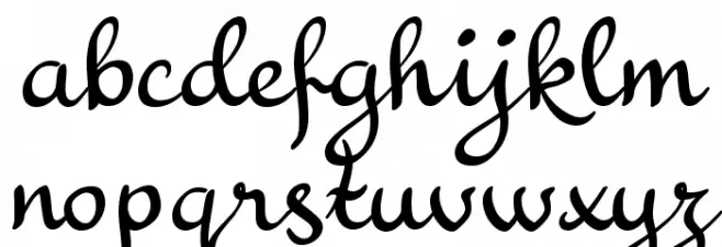 Residuální फ़ॉन्ट लोअरकेस