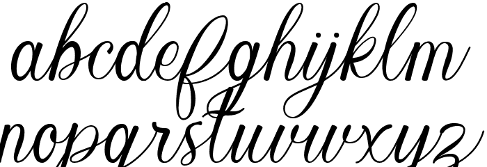 Resillia Font LOWERCASE