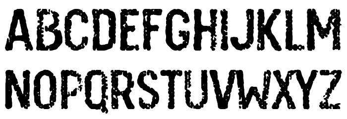 Resistance Font LOWERCASE