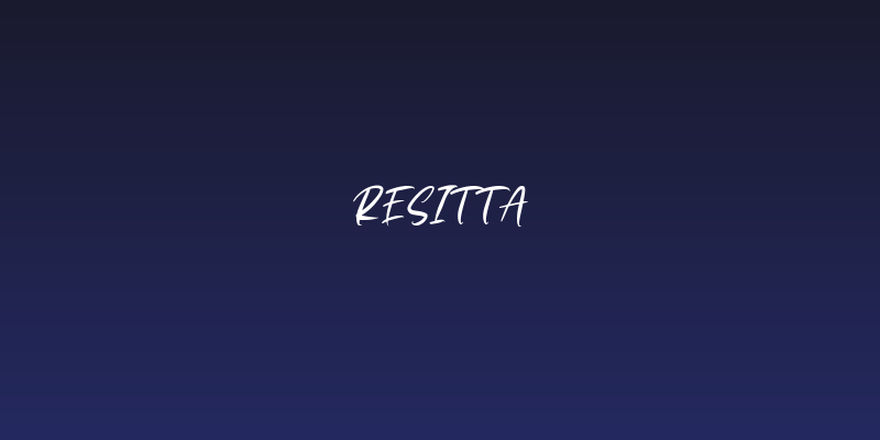 Resitta Social Header