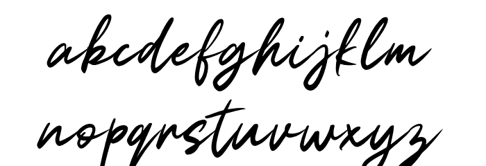 Resitta Font LOWERCASE