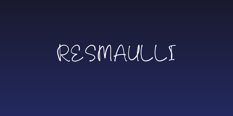 Resmaulli Social Header