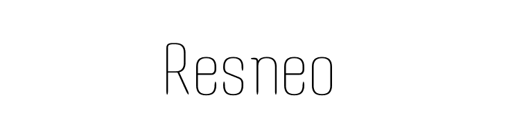 Resneo  नि: शुल्क फ़ॉन्ट्स डाउनलोड