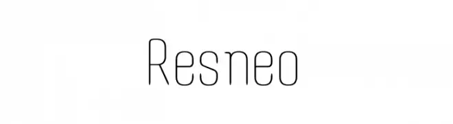 Resneo  नि: शुल्क फ़ॉन्ट्स डाउनलोड
