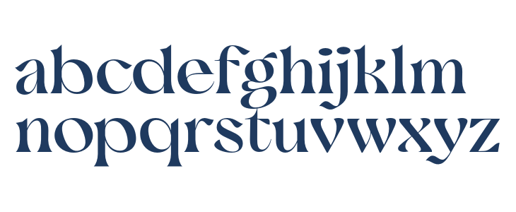 Resolide Serif PERSONAL USE Regular Lowercase
